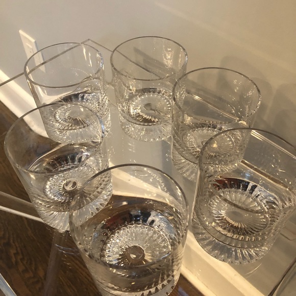 Crystal Whiskey Glasses Set of 6 - Picture 4 of 9